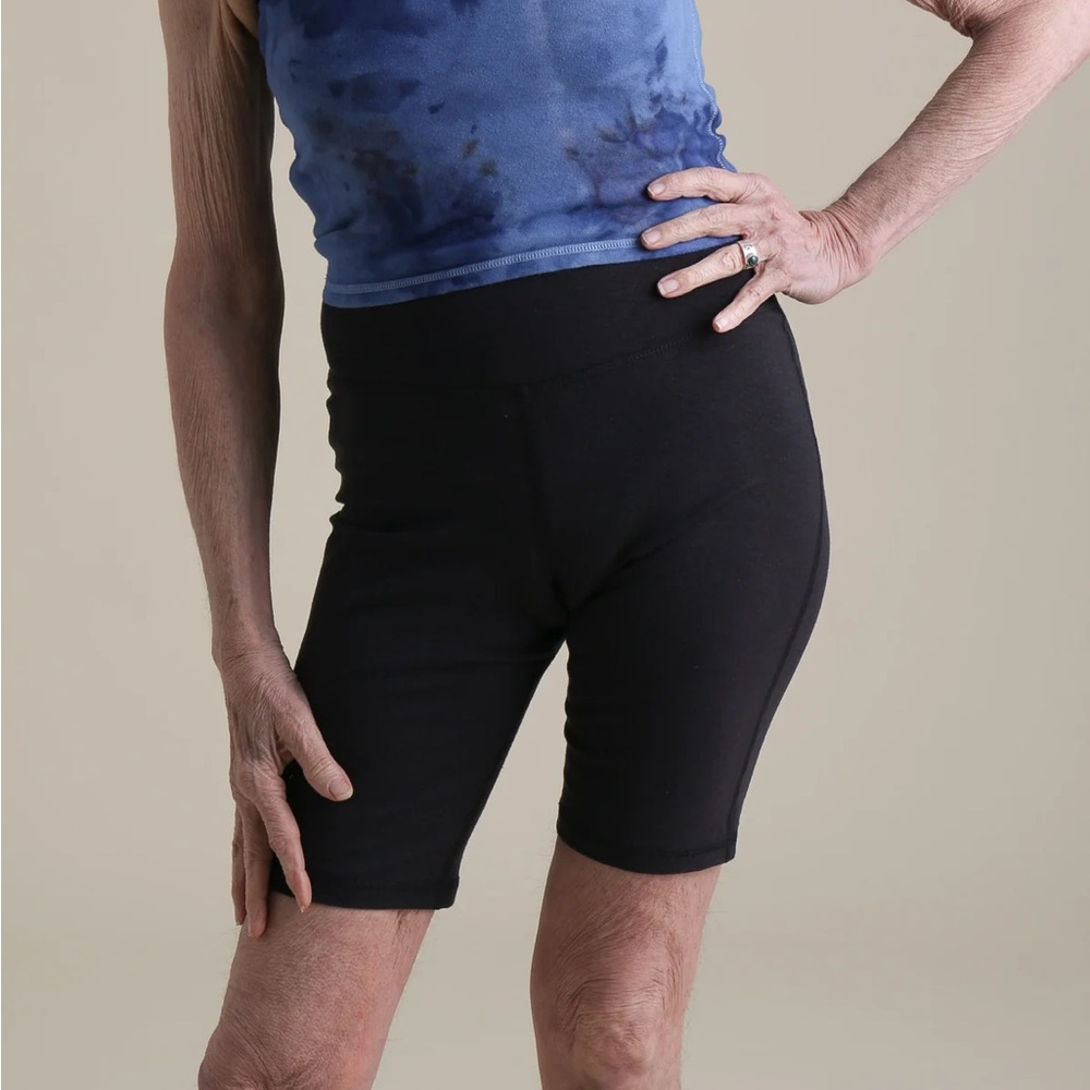 Conscious Clothing Cotton Hemp Bike Shorts Black Size Medium